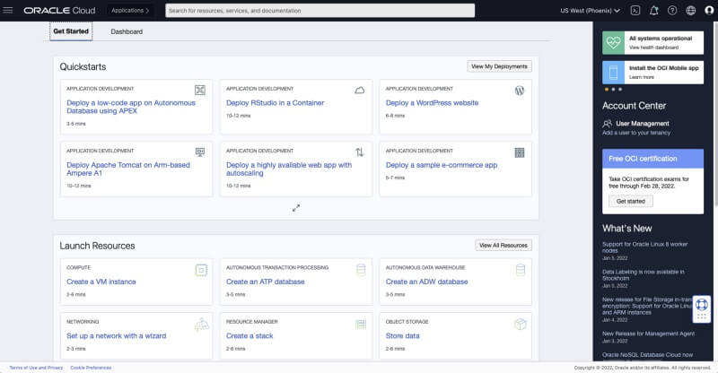 Oracle Cloud Account For Sale