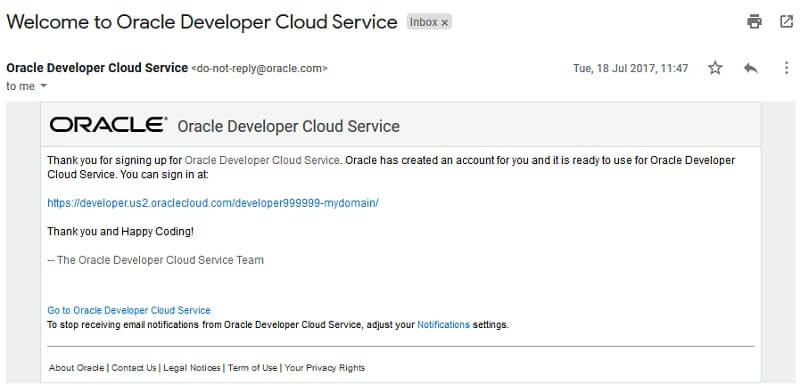 Buy Oracle Cloud Account