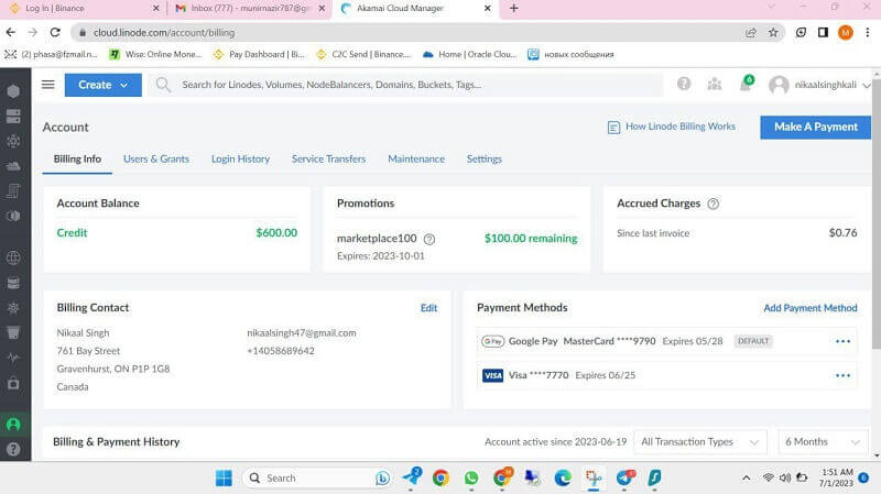 linode accounts for sale